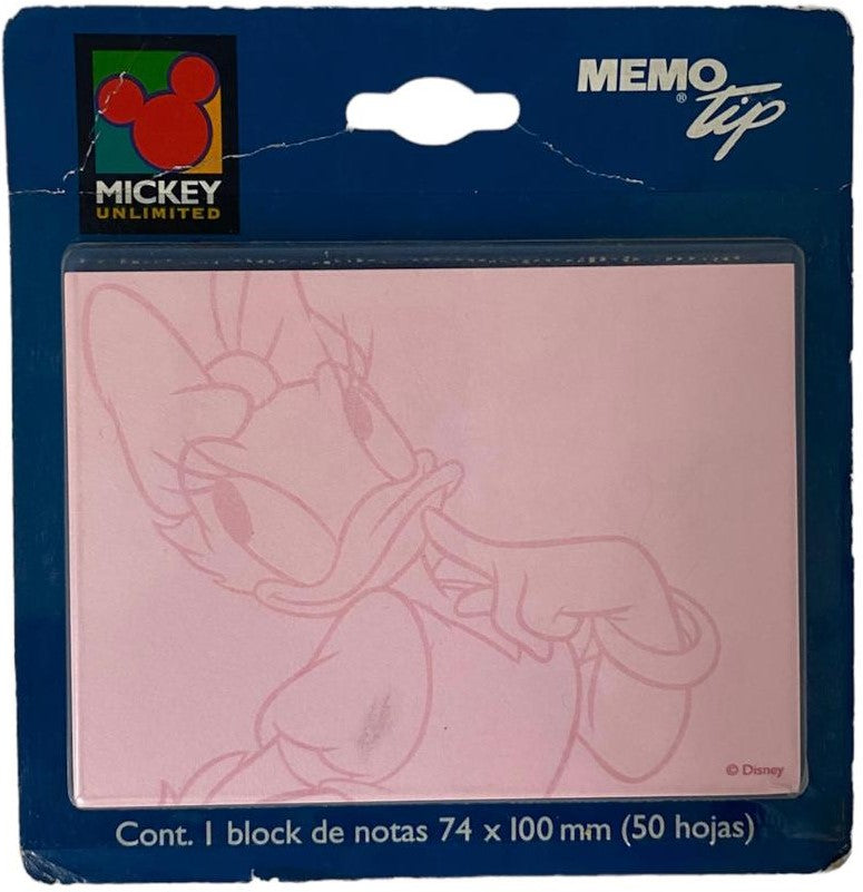 Notas Adhesivas Memotip Disney Daisy 50hjs Rosa 3×4" Janel® Pieza 7501035104785