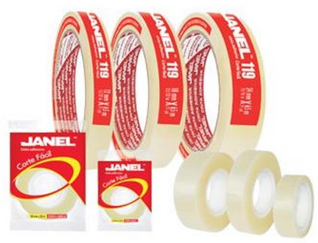 Cinta Adhesiva #119 P.P. Transparente 18mm×33m Janel® 1191833100 [Pieza] 7501035102446