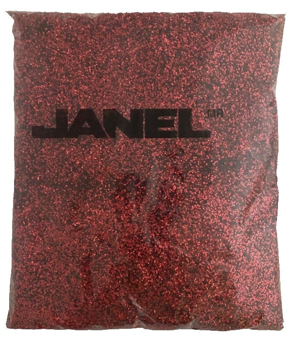 Diamantina Hexagonal C-40 1kg Rojo 02 Janel® DMTC400102 Bolsa 607361570298 01