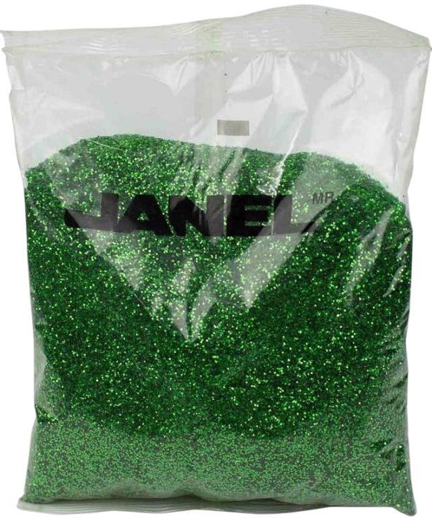 Diamantina Hexagonal C-40 1kg Verde Bandera13 Janel® DMTC400113 Bolsa 607361570335 01