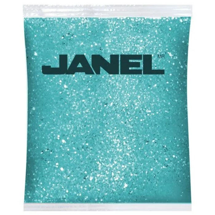 Diamantina Hexagonal C-40 1kg Azul Turquesa09 Janel® DMTC400109 Bolsa 01