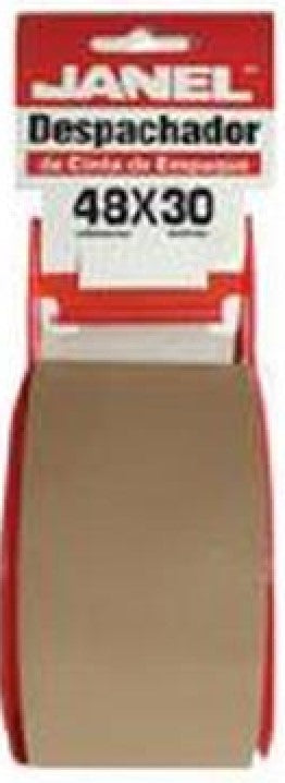 Cinta Adhesiva Empaque c/Despachador Canela 48mm×30m Janel® 4801564830100 [Pieza] 7501035113213 2