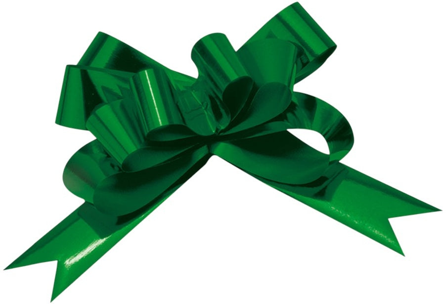 Moño Celomagico 594 Liso Metálico Gigan Verde Bandera13 c/50 Janel® 5940000113 [Caja]