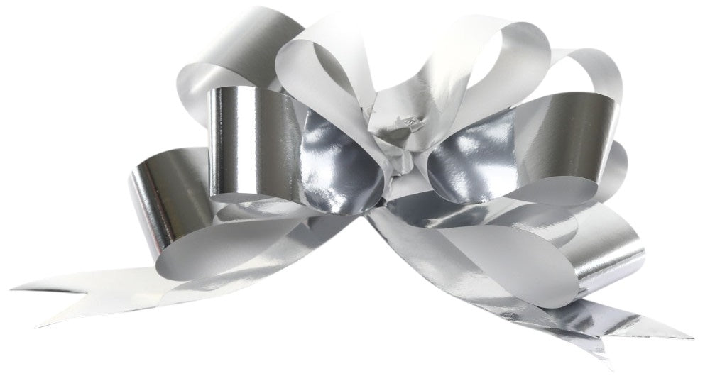 Moño Celomagico 594 Liso Metálico Gigan Plata 22 c/50 Janel® 5940000122 [Caja] 2