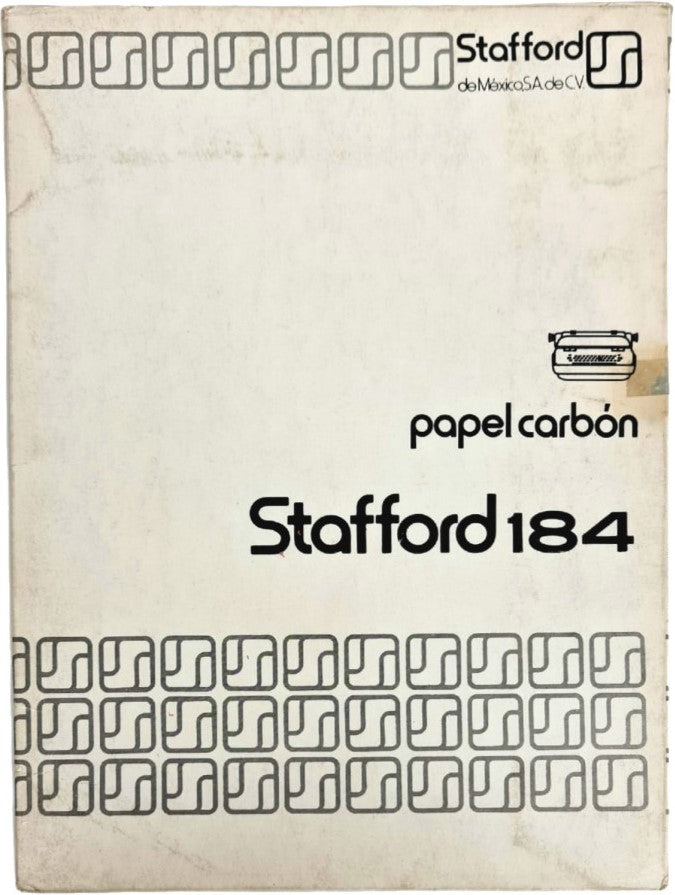 Papel Carbón 184 c/100 Negro Carta Stafford® [Caja] 7501035100343