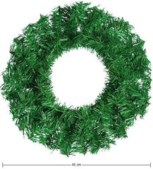 Adorno Corona Navideña Verde 45cm Janel® 7940018100 [Pieza] 607361106701