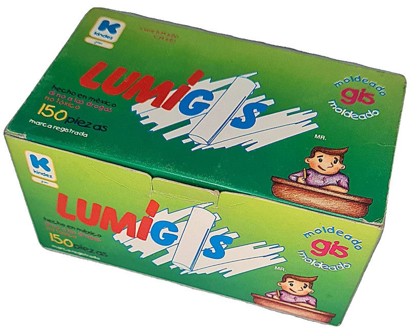 Gis Moldeado Lumigis Blanco c/150 Kindez® Caja 02