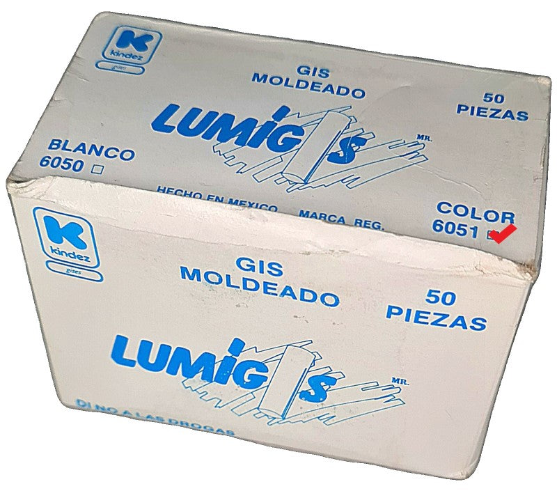Gis Moldeado Lumigis Colores c/50 Kindez® Caja 01