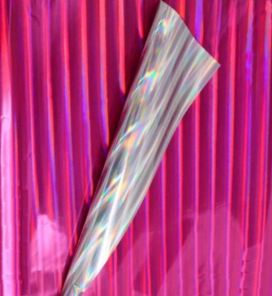 Papel Metalizado Holograma Fucsia 51×70cm Graficolor® HL050 [Hoja]