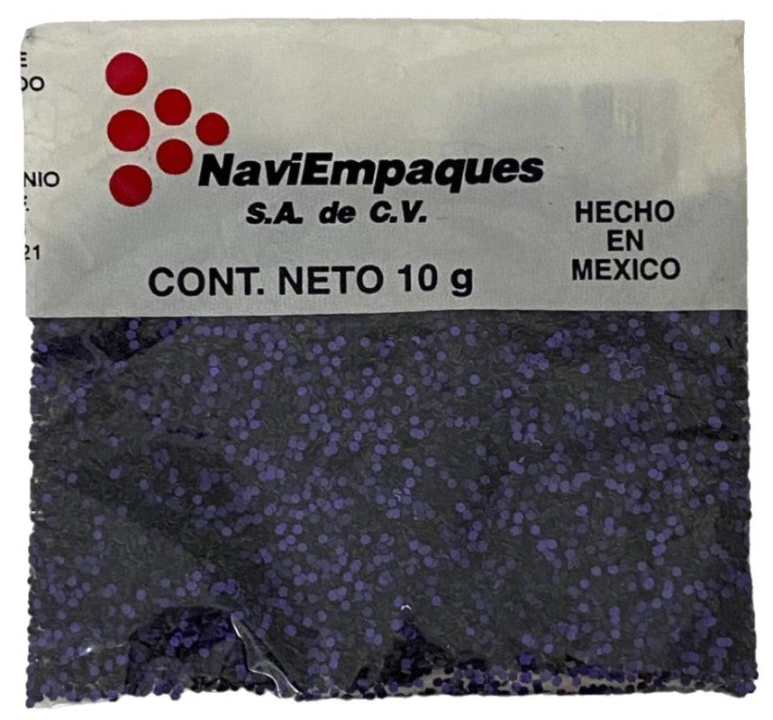 Diamantina 10g Morado NaviEmpaques® Bolsa 01