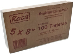 Tarjeta Índice Blanca Reciclado c/100 Natural 5×8" 8-A® BB58 [Paquete] 7508310290027