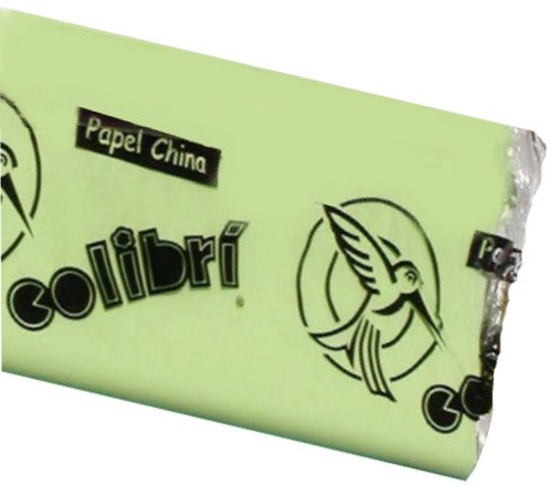 Papel China Verde Pistache 75×50cm Colibrí® 1029 Cien hojas 01