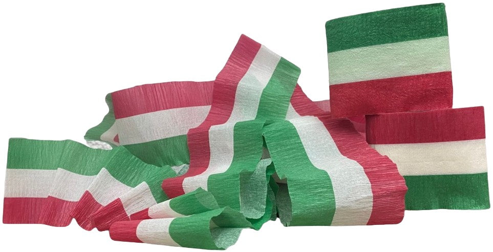 Papel Crepe Festón Tricolor 7.4cm×9m Rollo Colibrí® [Rollo] 7508310133782