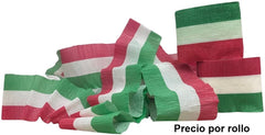 Papel Crepe Festón Tricolor 7.4cm×9m Rollo Colibrí® 350 [Rollo] 7508310133782