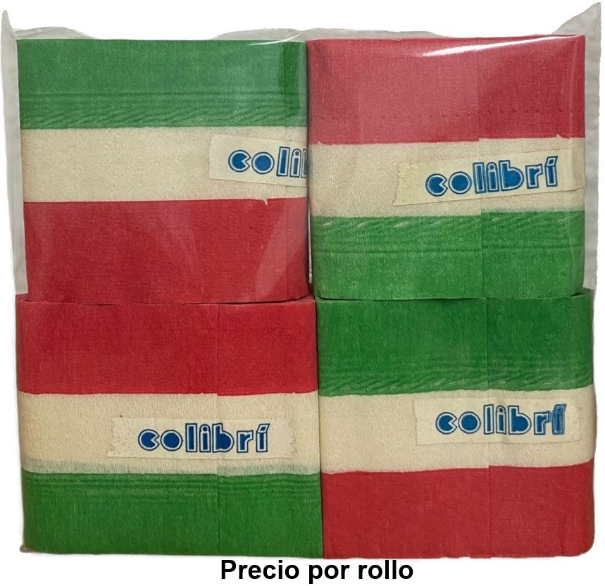 Papel Crepe Festón Tricolor 7.4cm×9m Rollo Colibrí® 350 [Rollo] 7508310133782 3