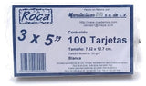 Tarjeta Índice Rayada c/100 Raya 3×5" 8-A® BR35 Paquete 7508310290058 2