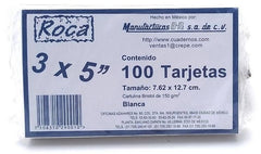 Tarjeta Índice Rayada c/100 Raya 3×5" 8-A® BR35 [Paquete] 7508310290058 2