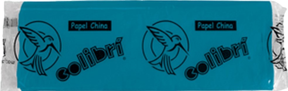 Papel China Azul Cobalto 75×50cm Colibrí® 1035 Cien hojas 01