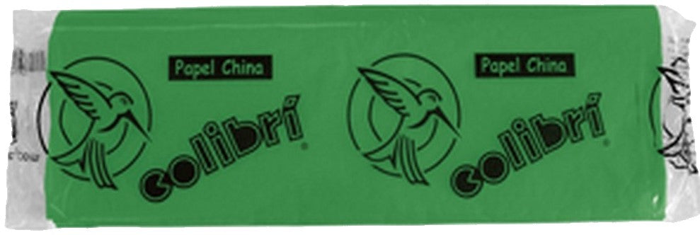 Papel China Verde Bandera 75×50cm Colibrí® 1004 Cien hojas 01