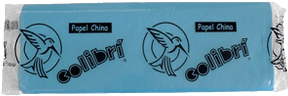 Papel China Azul Claro 75×50cm Colibrí® 1007 Cien hojas 02