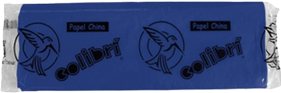 Papel China Azul Fuerte 75×50cm Colibrí® 1008 Cien hojas 02