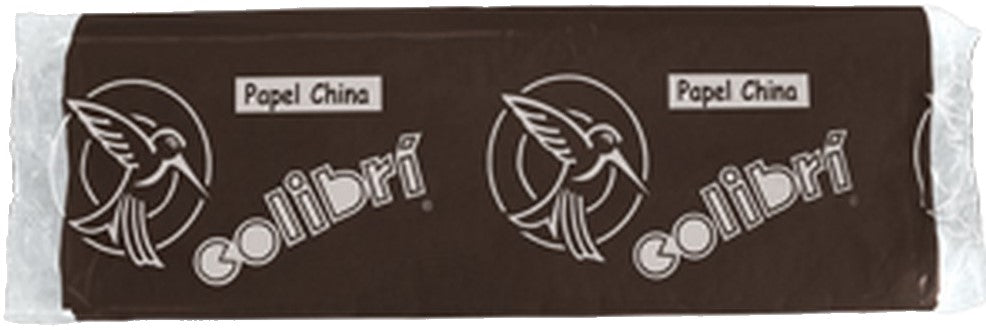 Papel China Café Obscuro 75×50cm Colibrí® 1019 Cien hojas 01