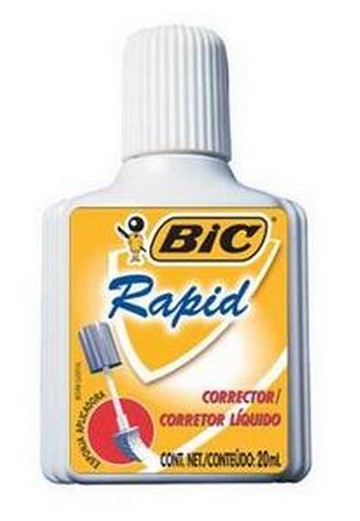 Corrector Liquido Rapid c/Esponja Blanco 20ml Bic® 867978 [Pieza] 70330506060