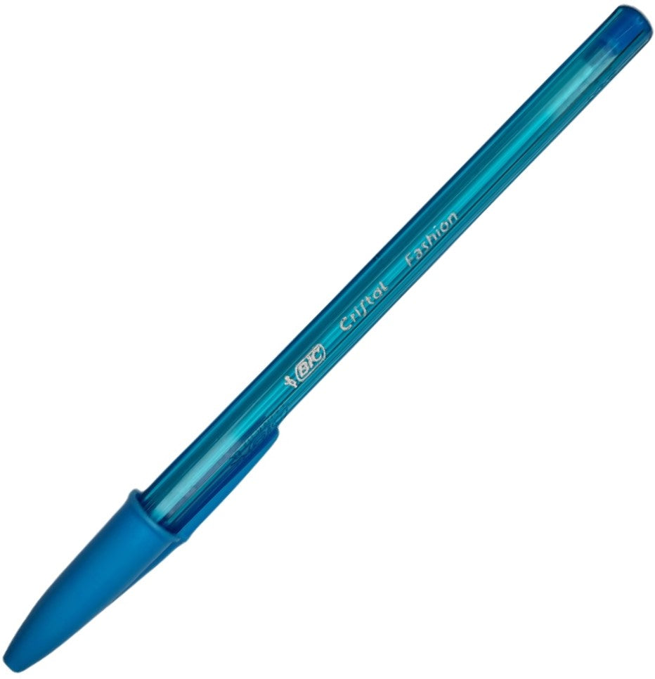 Bolígrafo c/Tapa Cristal Fashion Celeste 1.2mm Bic® [Pieza]