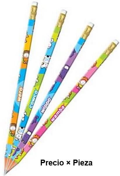 Lápiz Grafito Redondo Gusanito #2 Colores Bic® LGUS-40 [Pieza] Imagen principal del producto