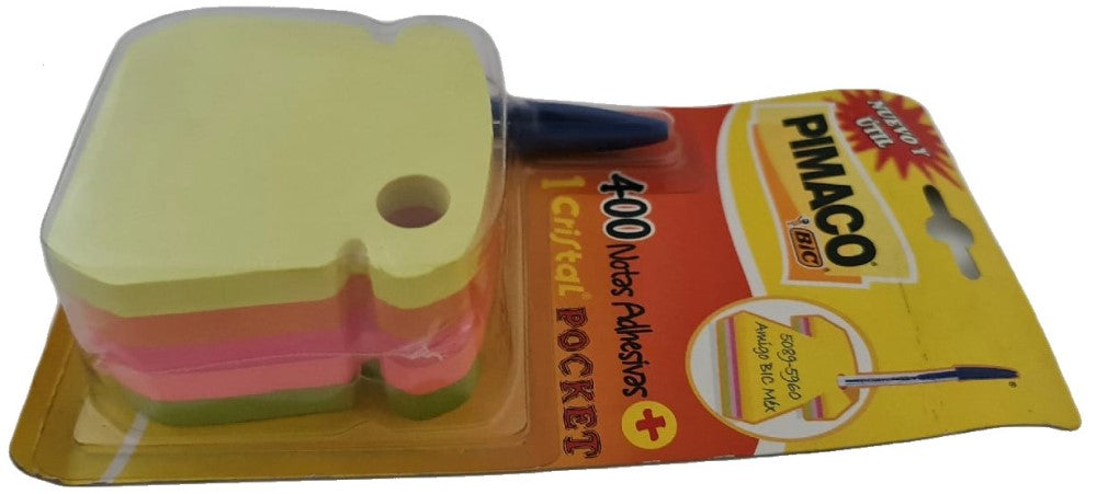 Notas Adhesivas Teléfono+CristalPoket Bic 400hj Colores 3×3" Primaco® 8200143 [Pieza] 7896041922158 4