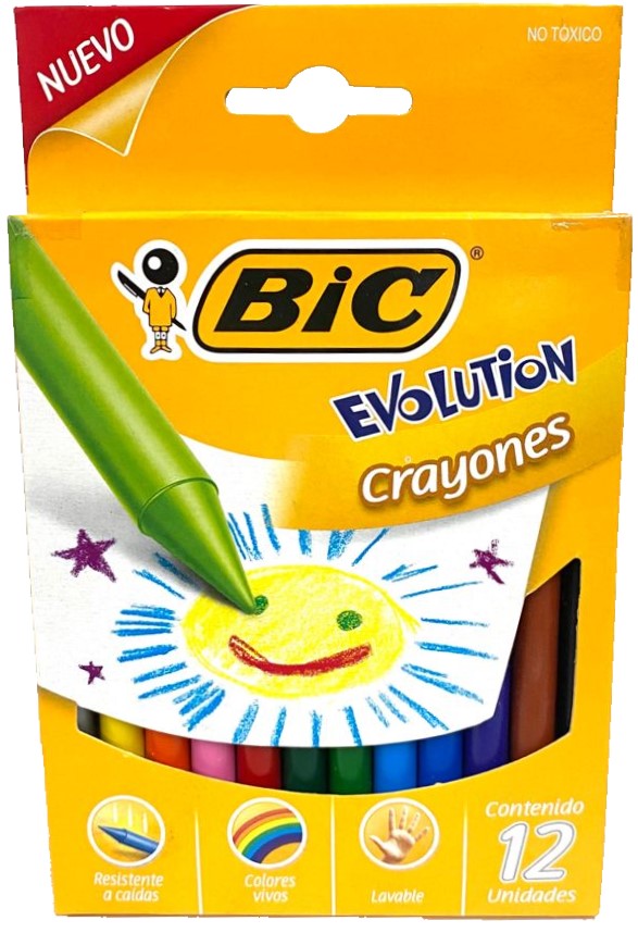 Crayón Evolution Colores Est.c/12 Bic® 924104 [Estuche] 70330350991