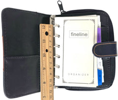 Agenda/Monedero c/Zipper 6 argollas Imitación Piel 15×12×5cm Printaform® AZ51 [Pieza] 7501742115111 2