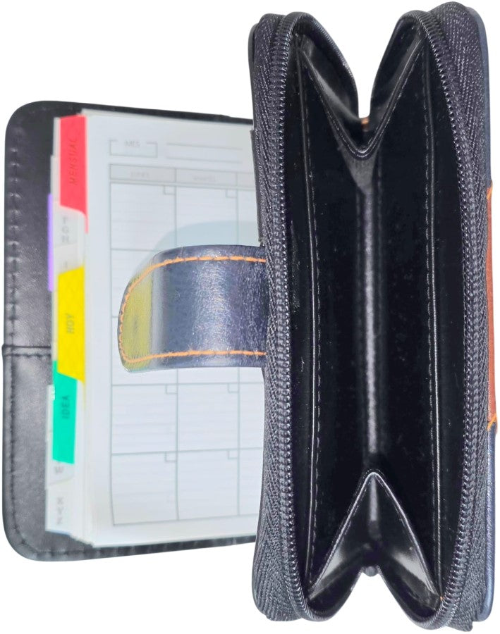 Agenda/Monedero c/Zipper 6 argollas Imitación Piel Printaform® AZ51 [Pieza] 7501742115111 3