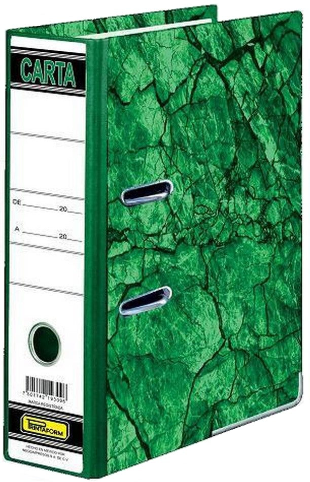 Registrador 2 argollas 2" Verde Carta Printaform® Pieza