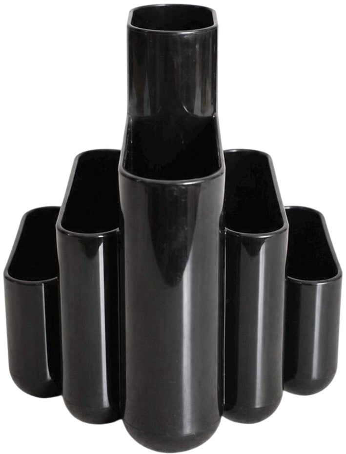 Porta Lápiz Plástico 6 compartimentos Negro 13×14×16cm Tenex® 23340 [Pieza] 27386233402 3
