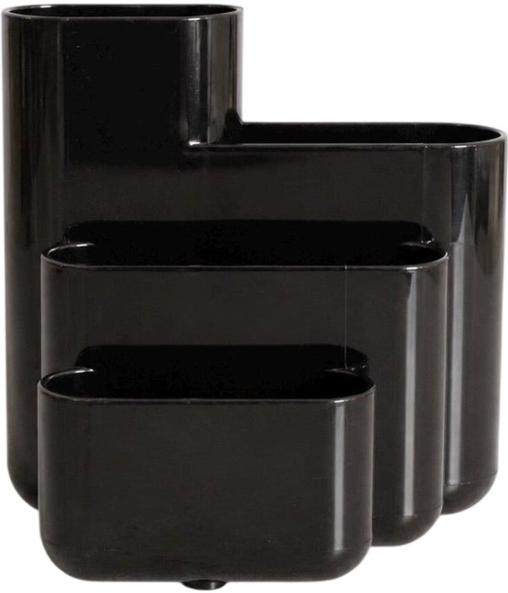 Porta Lápiz Plástico 6 compartimentos Negro 13×14×16cm Tenex® 23340 [Pieza] 27386233402 4