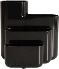 Porta Lápiz Plástico 6 compartimentos Negro 13×14×16cm Tenex® 23340 [Pieza] 27386233402 4