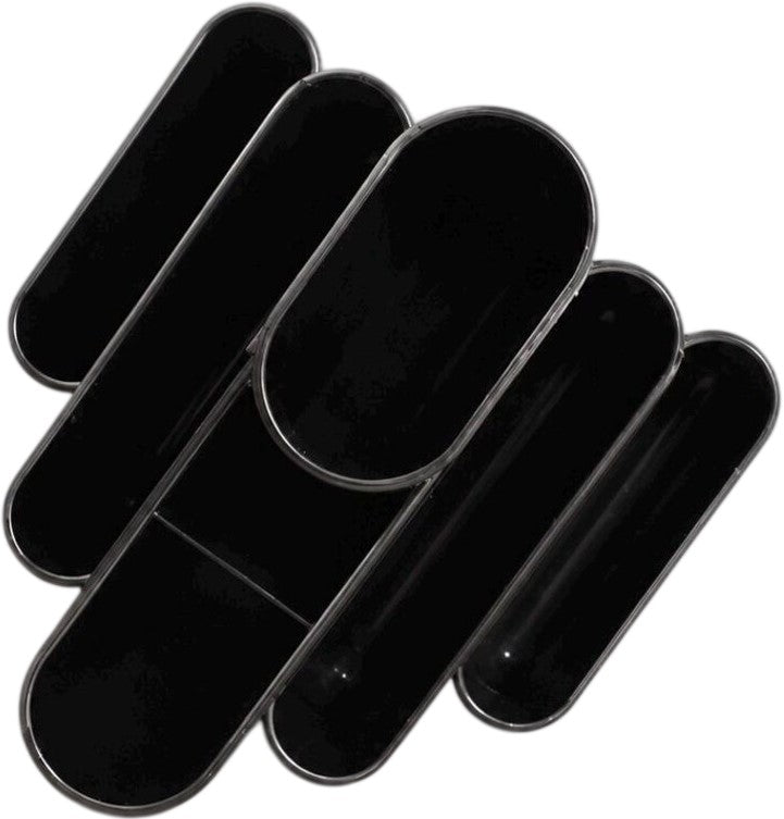 Porta Lápiz Plástico 6 compartimentos Negro 13×14×16cm Tenex® 23340 [Pieza] 27386233402 5