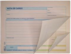 Block Auxiliar Nota de Cargo 25 Juegos ½ Oficio Printaform® B-1037 [Pieza]