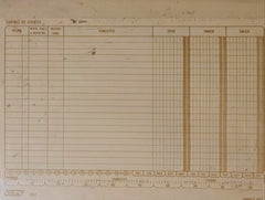 Tarjeta Índice Control Clientes c/100 20.5×16.5 Printaform® 1072 [Pieza]