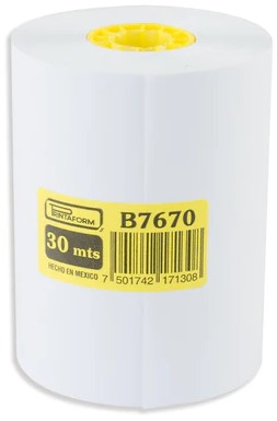 Rollo p/Sumadora Satinado Blanco 70mm×60mm Printaform® 1192 [Rollo] 7501742171308 2