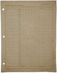 Block Control Diario De Asistencia a 25 hojas Carta Printaform® B-2006 [Pieza]