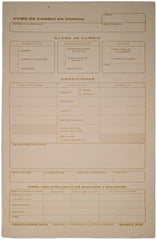 Block Auxiliar Aviso Cambio de Nomina 25 Juegos ½ Carta Printaform® B-2016 [Pieza]