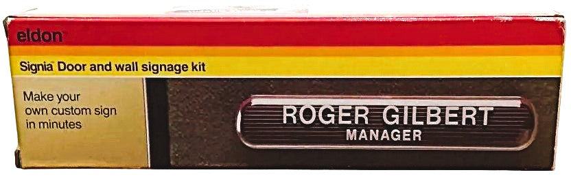 Letrero Personalizable Signia™ para Pared/Puerta Vino 24×4×2cm eldon™ 2601-17 [Pieza] 73622014939