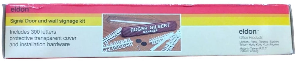 Letrero Personalizable Signia™ para Pared/Puerta Vino 24×4×2cm eldon™ 2601-17 [Pieza] 73622014939 2