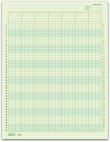 Block Columnas Auditoria 7 50 hojas Carta Printaform® B-3107 [Pieza]