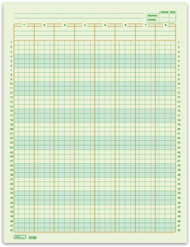 Block Columnas Auditoria 8 50 hojas Carta Printaform® B-3108 [Pieza]