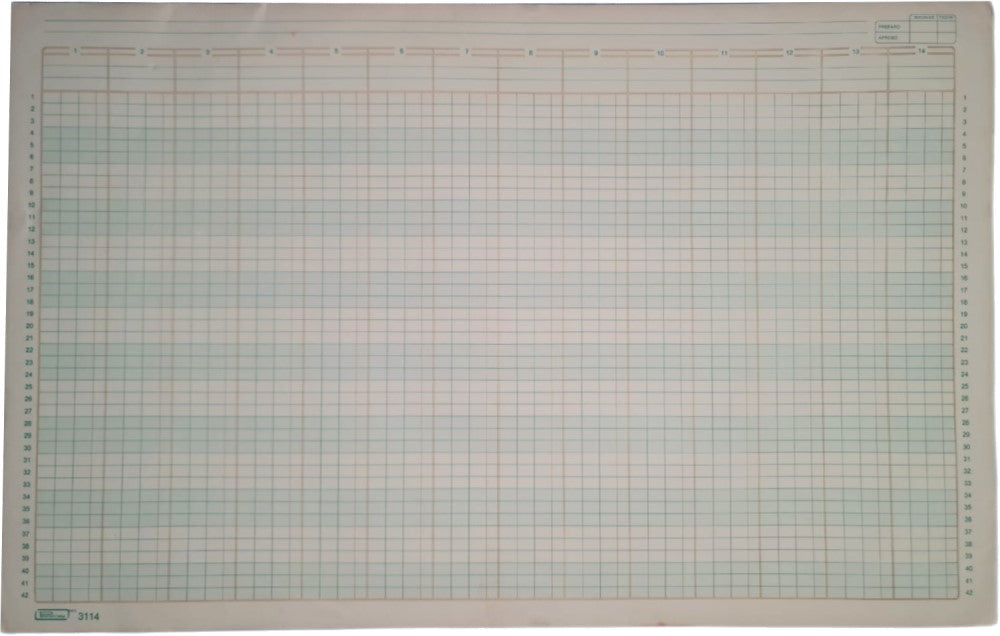 Block Columnas Auditoria 14 50 hojas 43×28cm Printaform® B-3114 [Pieza]