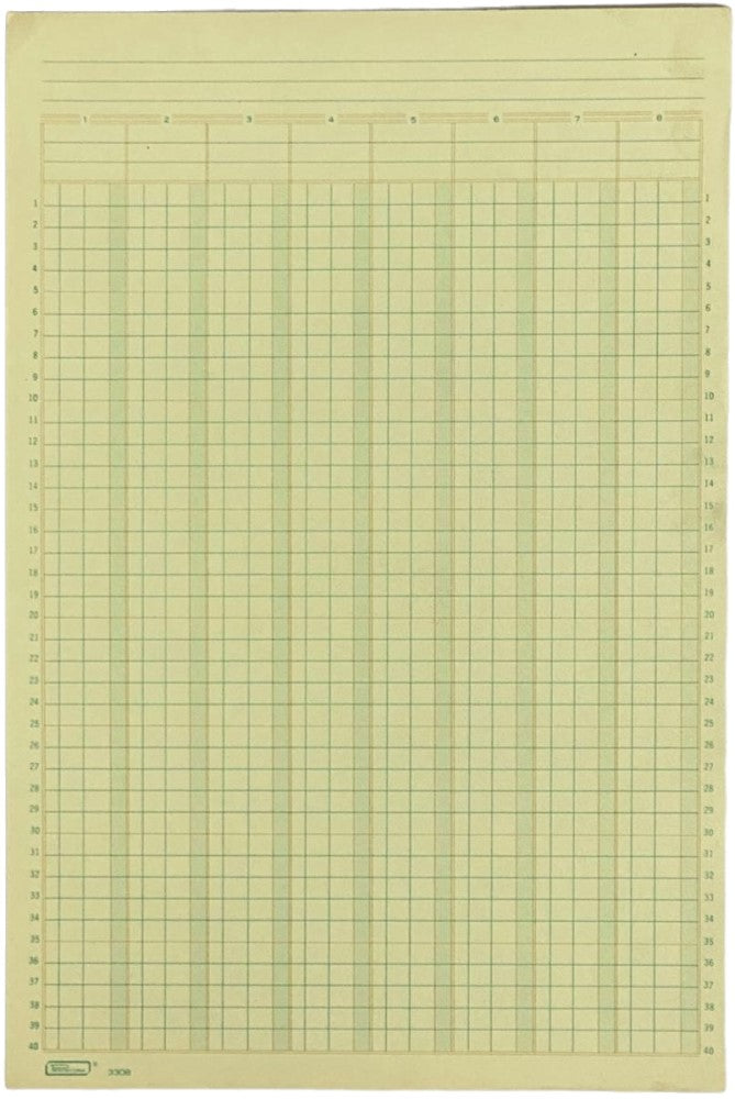 Block Columnas Auditoria 8 50 hojas Oficio Printaform® B-3308 [Pieza]