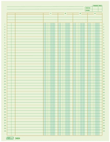 Block Columnas con Concepto 4 50 hojas Carta Printaform® B-3404 [Pieza]